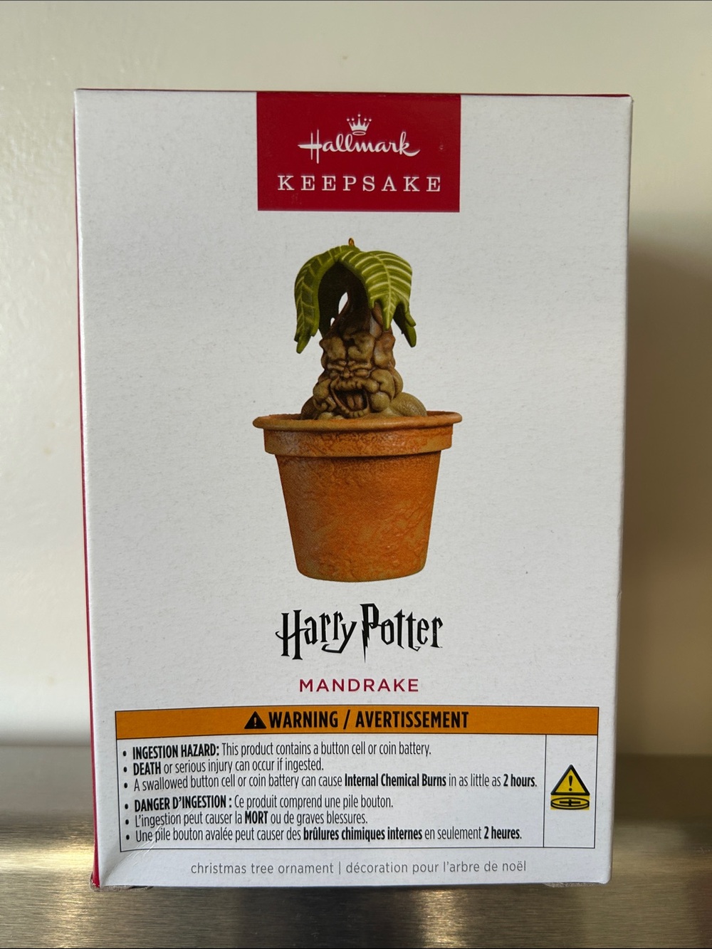NWT HALLMARK KEEPSAKE Harry Potter Mandrake ornament